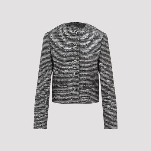 Gucci Lamé Tweed Short Jacket - Gucci - Modalova