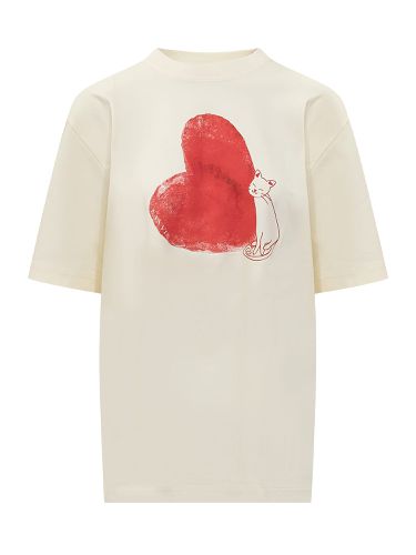 Lanvin Cat Heart T-shirt - Lanvin - Modalova