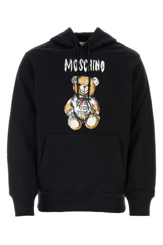 Moschino Black Cotton Sweatshirt - Moschino - Modalova