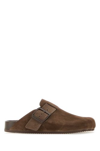 Brown Suede Sunday Slippers - Balenciaga - Modalova