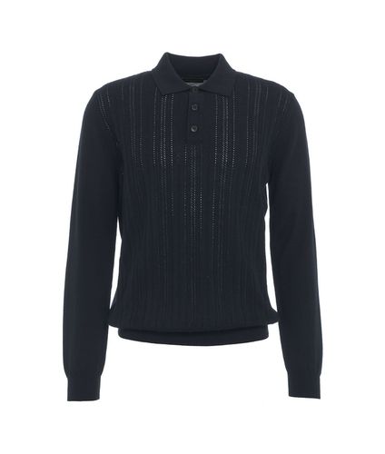 Knit Long-sleeve Polo Shirt - Roberto Collina - Modalova