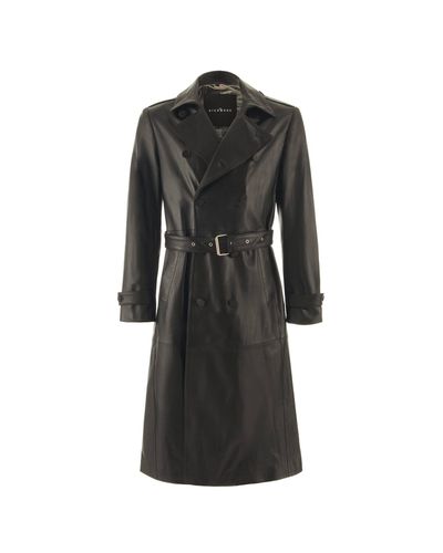 Long Double Breasted Trench Coat - John Richmond - Modalova