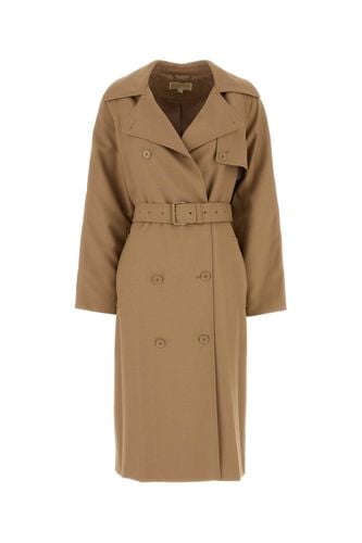 Camel Polyester Blend Trench Coat - Michael Kors - Modalova