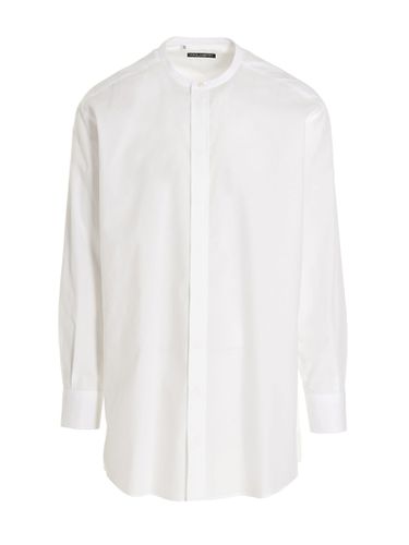 Band Collar Plain Long Shirt - Dolce & Gabbana - Modalova