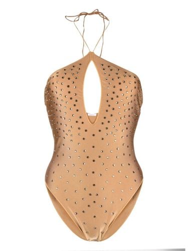Sand Stone Gem Necklace Maillot Swimsuit - Oseree - Modalova
