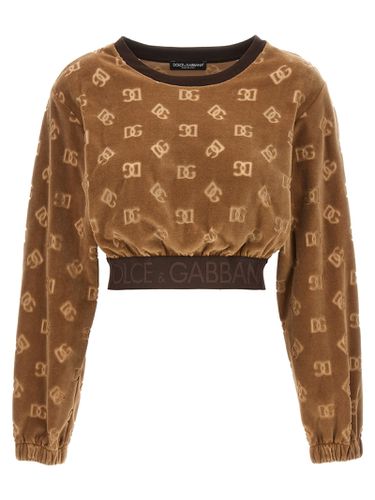 Short Chenille Sweatshirt - Dolce & Gabbana - Modalova