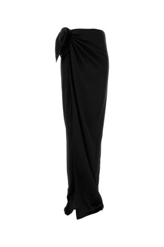 Balenciaga Black Satin Skirt - Balenciaga - Modalova