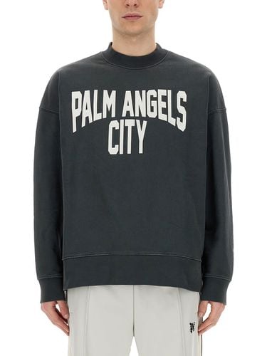 Palm Angels Sweatshirt With Logo - Palm Angels - Modalova