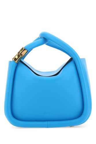 Light Blue Leather Wonton 25 Handbag - BOYY - Modalova