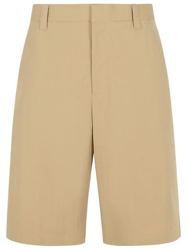 Cotton Blend Bermuda Shorts - Moschino - Modalova