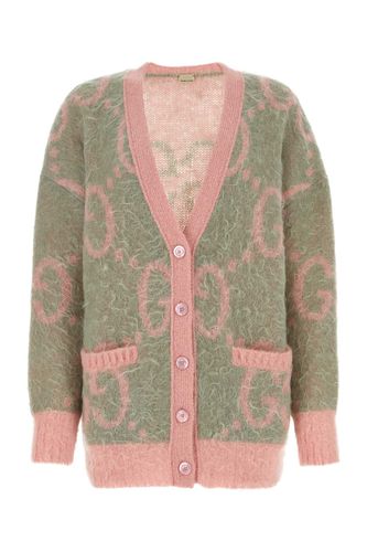 Embroidered Mohair Blend Cardigan - Gucci - Modalova