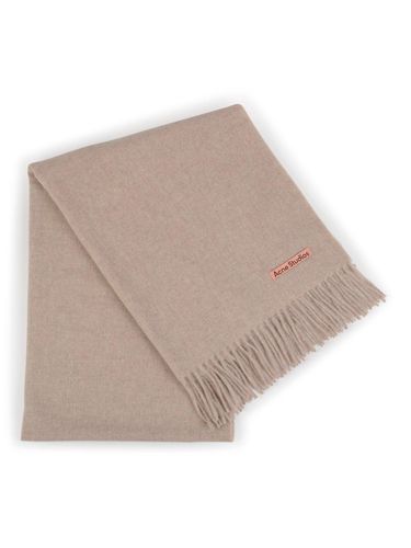 Logo Detailed Fringed-edge Scarf - Acne Studios - Modalova