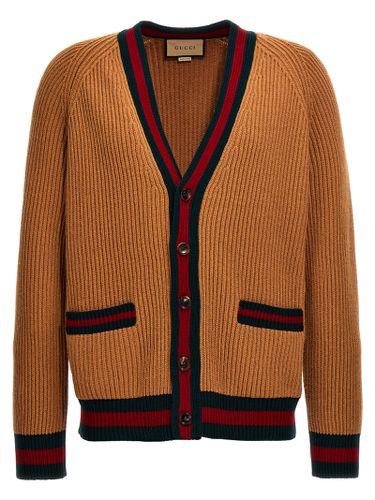 Gucci Web Tape Cardigan - Gucci - Modalova