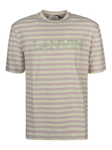 Lanvin Stripe Logo T-shirt - Lanvin - Modalova