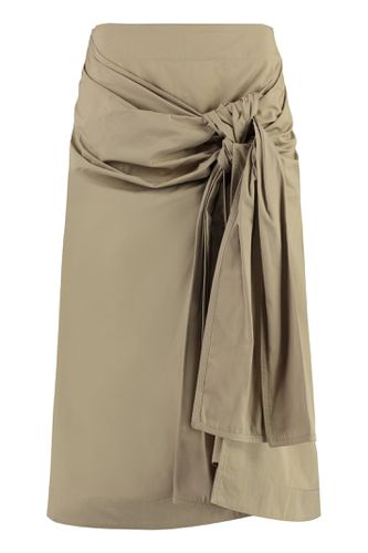 Bottega Veneta Cotton Midi Skirt - Bottega Veneta - Modalova