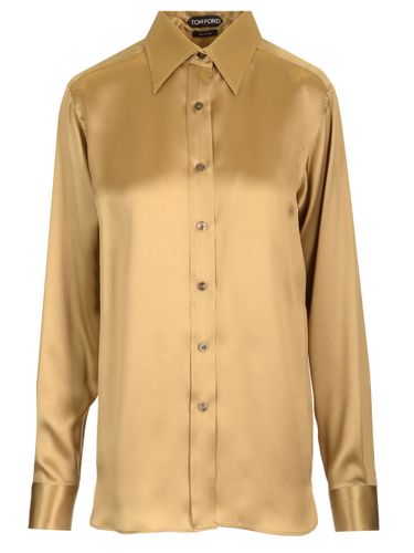 Flowing Silk Charmeuse Shirt - Tom Ford - Modalova