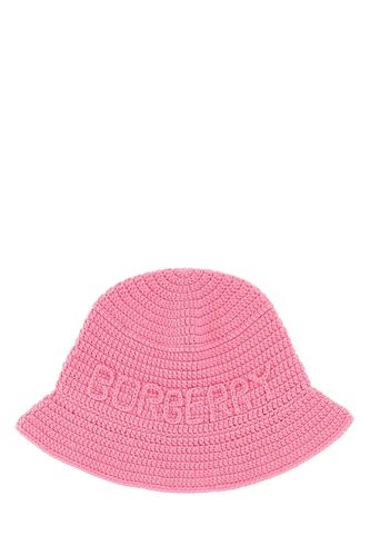 Burberry Pink Crochet Bucket Hat - Burberry - Modalova