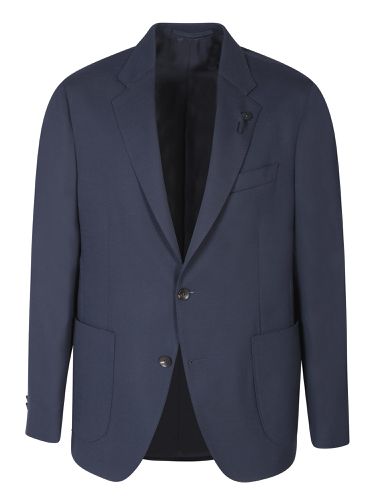 Lardini Single-breasted Blue Jacket - Lardini - Modalova