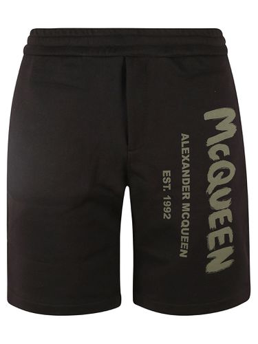 Graffiti Print Shorts - Alexander McQueen - Modalova