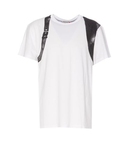 Harness T-shirt In White And Black - Alexander McQueen - Modalova