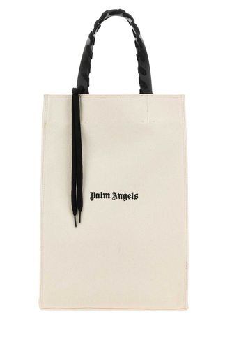 Ivory Canvas Shopping Bag - Palm Angels - Modalova