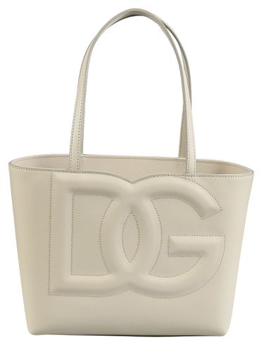 Dolce & Gabbana Logo Leather Tote - Dolce & Gabbana - Modalova