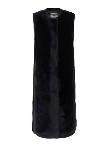 Sleeveless Long Crewneck Vest In Ecofur Woman - Valentini 1972 - Modalova