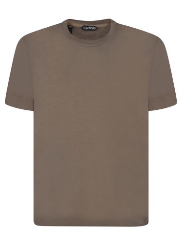 Ribbed Military T-shirt - Tom Ford - Modalova