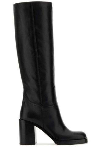 Prada Knee-high Square Toe Boots - Prada - Modalova