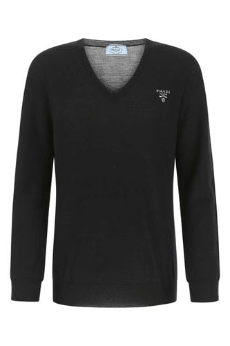 Prada Black Cashmere Blend Sweater - Prada - Modalova