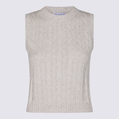 Beige Cotton Knitwear - Brunello Cucinelli - Modalova