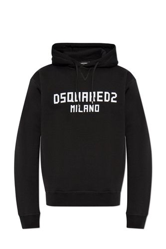 Logo Printed Drawstring Hoodie - Dsquared2 - Modalova