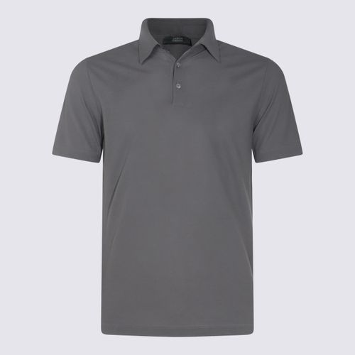 Zanone Grey Cotton Polo Shirt - Zanone - Modalova