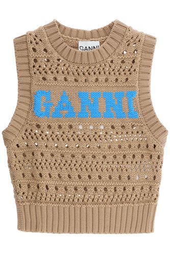 Ganni Logo Vest - Ganni - Modalova