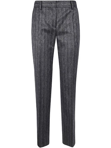 Lurex Pinstripe Trousers - Alberta Ferretti - Modalova