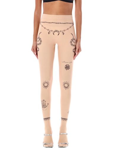 Marine Serre Tattoo Leggings - Marine Serre - Modalova