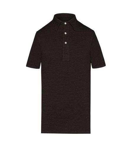 Collared Knit Polo Shirt - Maison Margiela - Modalova