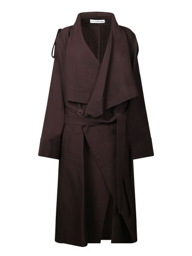 Long Washi Wool Coat In Brown - Issey Miyake - Modalova