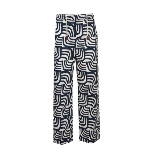 All-over Patterned Wide Leg Trousers - 'S Max Mara - Modalova