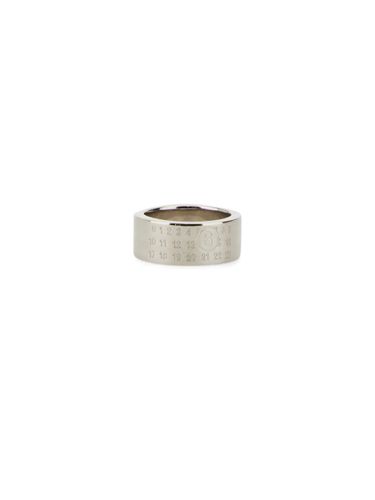 MM6 Maison Margiela Logo Ring - MM6 Maison Margiela - Modalova