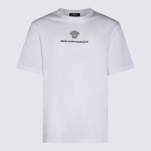 Versace White Cotton T-shirt - Versace - Modalova