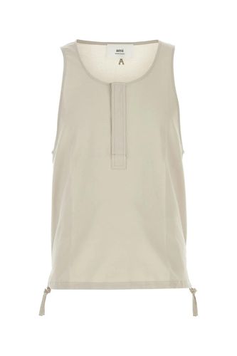 Sand Cotton Tank Top - Ami Alexandre Mattiussi - Modalova