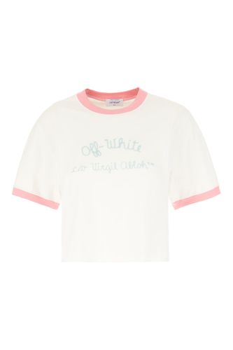 Off-White White Cotton T-shirt - Off-White - Modalova