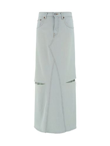 Denim Long Skirt - MM6 Maison Margiela - Modalova