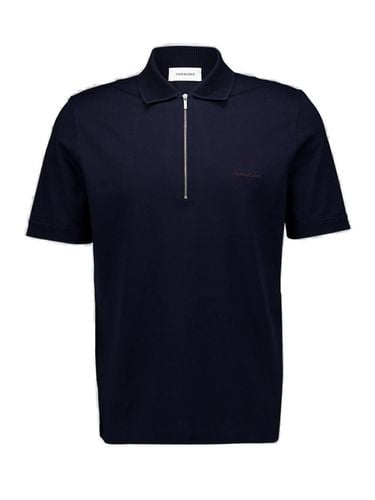 Half-zipped Short-sleeved Polo Shirt - Ferragamo - Modalova