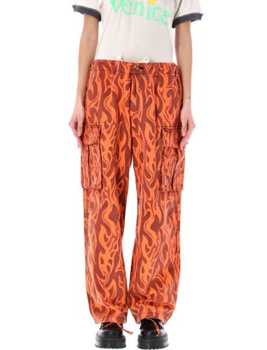 ERL Printed Flame Cargo Pants - ERL - Modalova