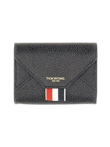 Thom Browne Card Holder With Logo - Thom Browne - Modalova