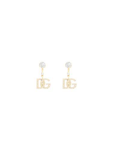 Logo Dangling Earrings - Dolce & Gabbana - Modalova