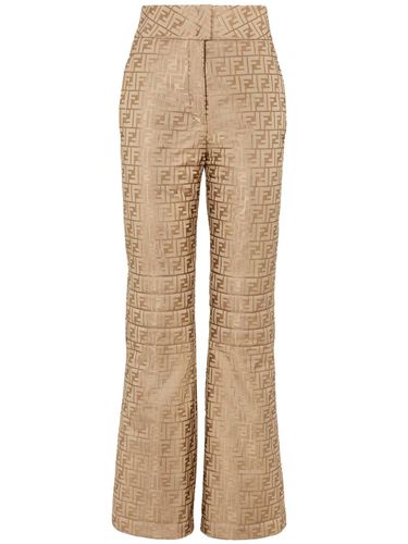 Monogrammed High-waisted Pants - Fendi - Modalova