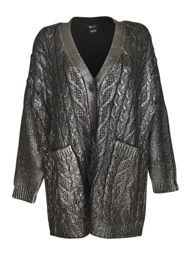 Patterned Metallic Cardigan - Avant Toi - Modalova